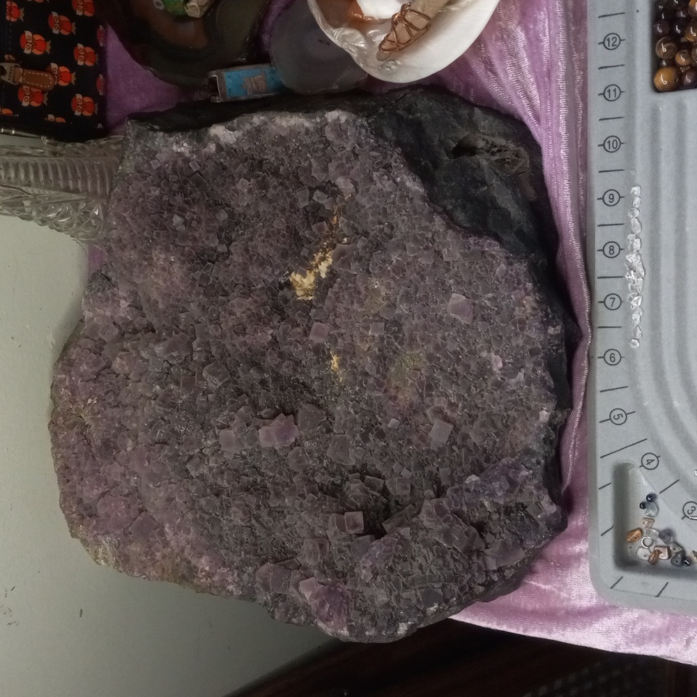 19.52 lb. Purple cubic Fluorite statement piece